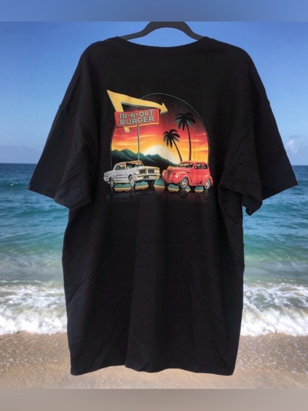 In-N-Out Burger California Graphics Black T-Shirt Tee XXL